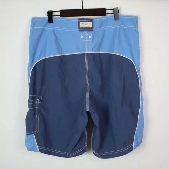 J.Crew Mens 34" Colorblock Cargo Swim Trunks - Picture 2 of 5